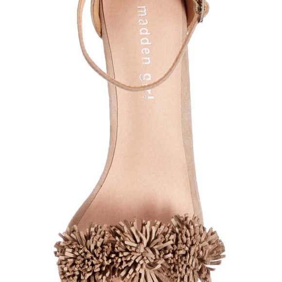 Sexy Madden Girl Blush Fabric Belize Sandal 7M - Picture 4 of 7